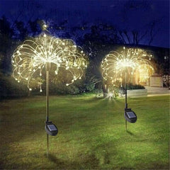 Waterproof  Solar Garden Fireworks Lamp