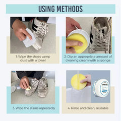 BUY 2 GET 1 FREE TODAY🎉White Shoe Cleaning Cream(cleaning sponge for free today🎁)