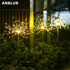 Waterproof  Solar Garden Fireworks Lamp