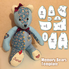 🎄Memory Bear Template Ruler Set - With Instructions