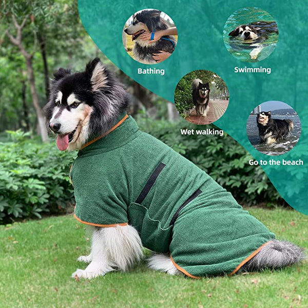 2023 Hot Sale🔥Super Absorbent Drying Dog Coat Bathrobe Towel(49% OFF TODAY💥)