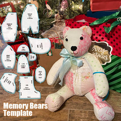 🎄Memory Bear Template Ruler Set - With Instructions