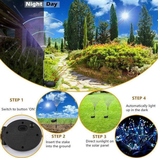 Waterproof  Solar Garden Fireworks Lamp